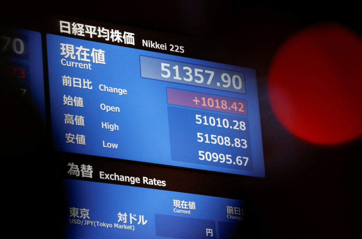 Μετοχές στο Χρηματιστήριο του Τόκιο