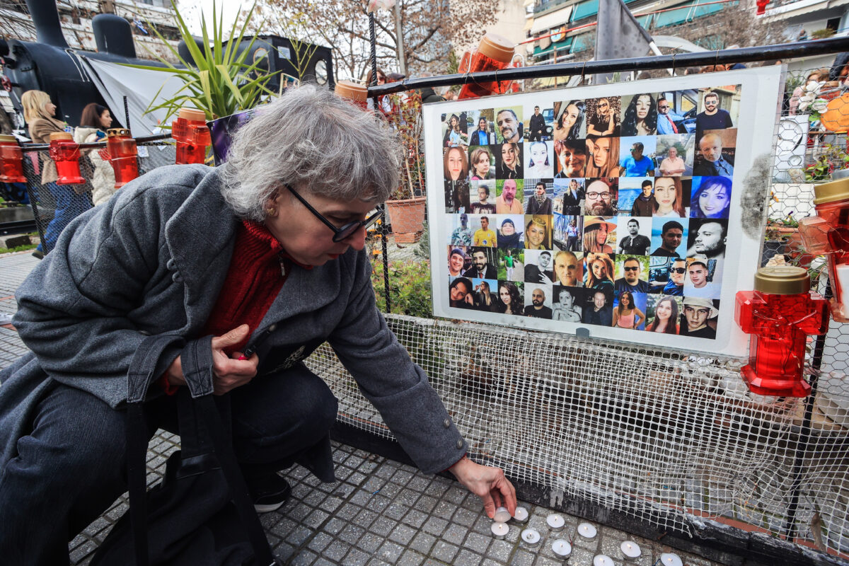 Συλλαλητήριο στη Λάρισα για τα Τέμπη