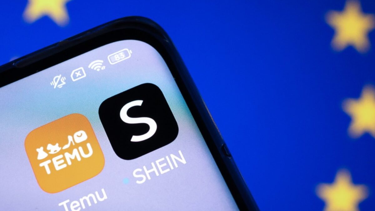 Λογότυπα Shein και Temu