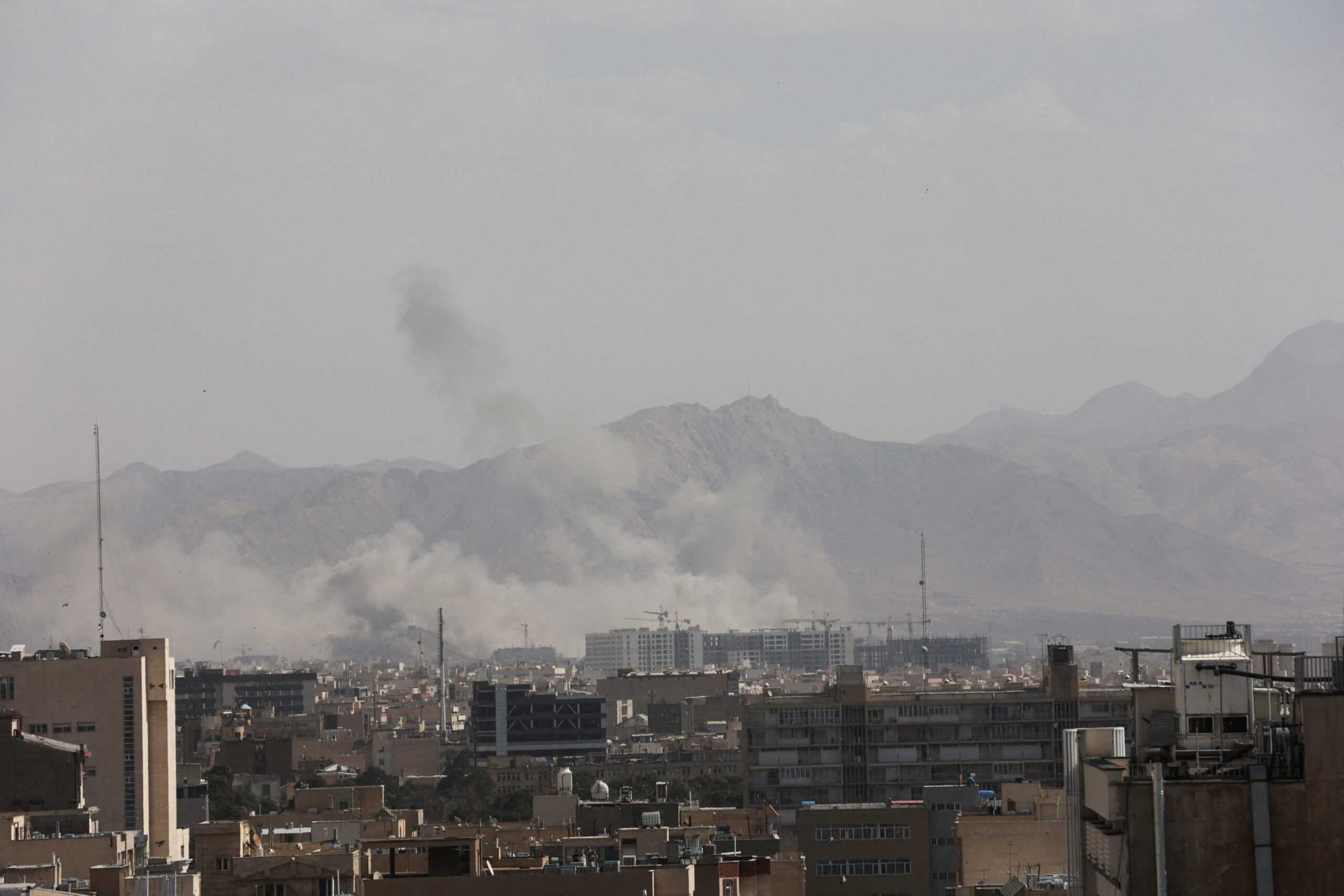 Aftermath of strike in Tehran Smoke rises following an explosion, after Israel and the U.S. launched strikes on Iran, in Tehran, Iran, February 28, 2026. Majid Asgaripour/WANA (West Asia News Agency) via REUTERS ATTENTION EDITORS - THIS PICTURE WAS PROVIDED BY A THIRD PARTY