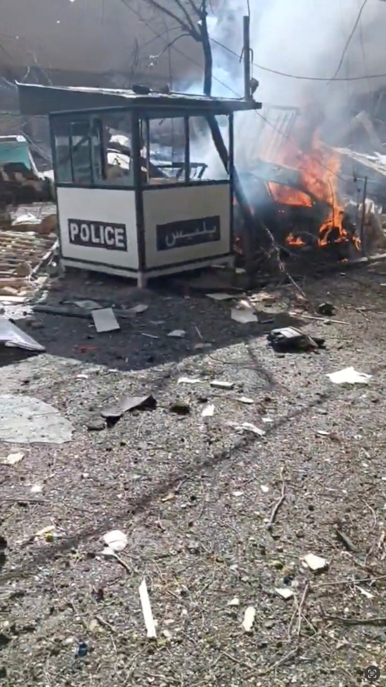 Aftermath of strike in Tehran Flames rise in an area in Tehran, Iran, in this screengrab obtained from social media video released on February 28, 2026. Israel and the U.S. conducted strikes on Iran on Saturday. Social Media/via REUTERS THIS IMAGE HAS BEEN SUPPLIED BY A THIRD PARTY. MANDATORY CREDIT. NO RESALES. NO ARCHIVES. NEWS USE ONLY. Verification: Reuters confirmed the location of the videos as Tehran from the buildings, numbered sign, road layout and curb which matched file and satellite imagery of the area. Reuters was not able to verify the exact time when the videos were filmed.