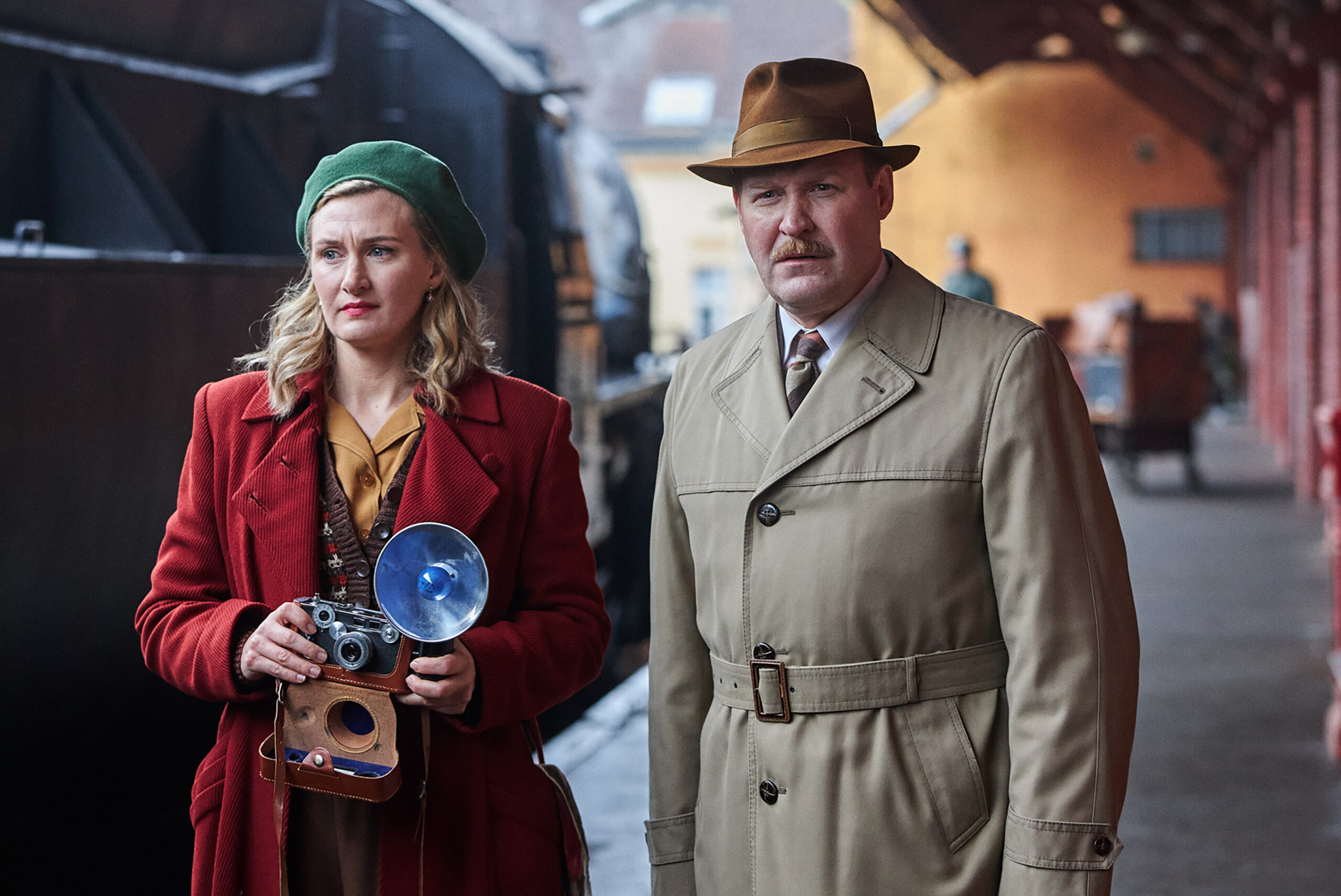 The Swedish Connection. (L to R) Sissela Benn and Henrik Dorsin in The Swedish Connection. Cr. Courtesy of Netflix © 2024