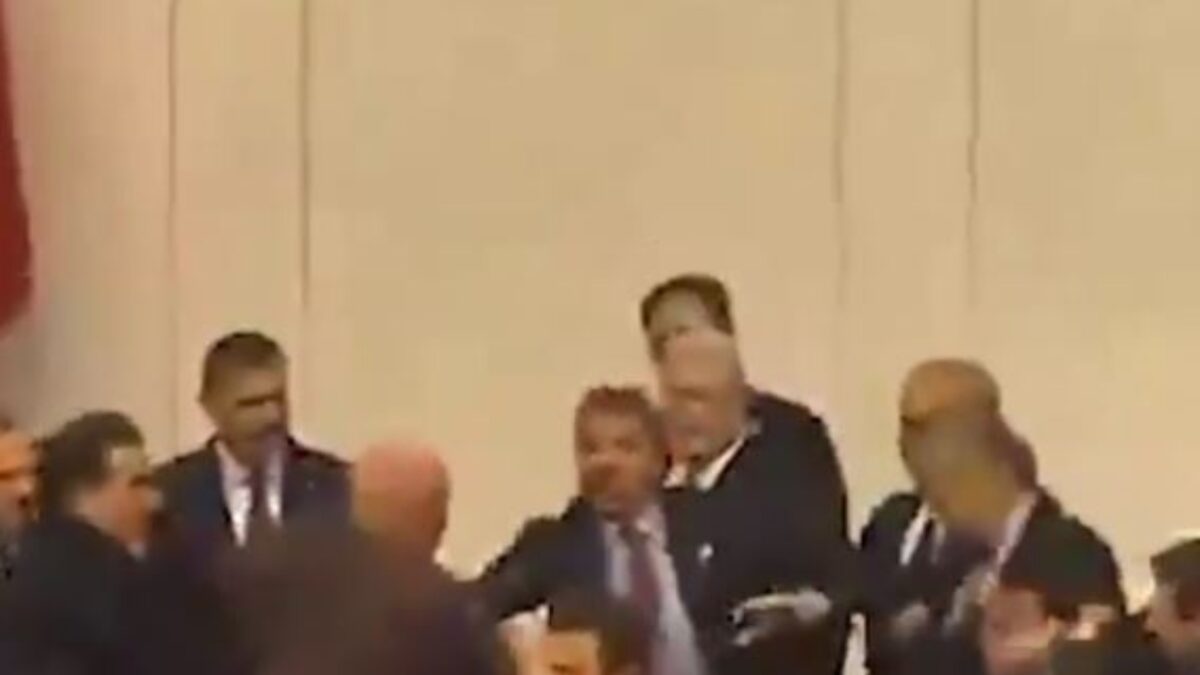 Ξύλο στην τουρκική εθνοσυνέλευση