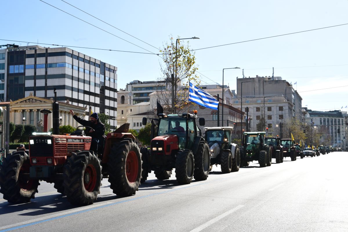 Τα τρακτέρ στην Αθήνα