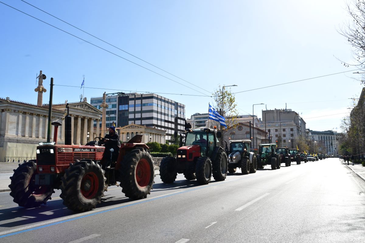 Οι αγρότες στην Αθήνα