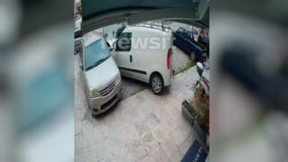 Θηβών: Βίντεο ντοκουμέντα από την τρελή πορεία του φορτηγού που προσέκρουσε σε 7 οχήματα