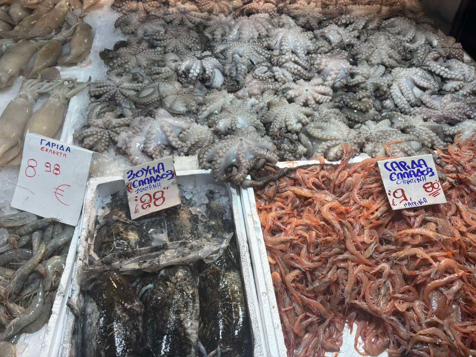 Οι σημερινές τιμές στη Βαρβάκειο