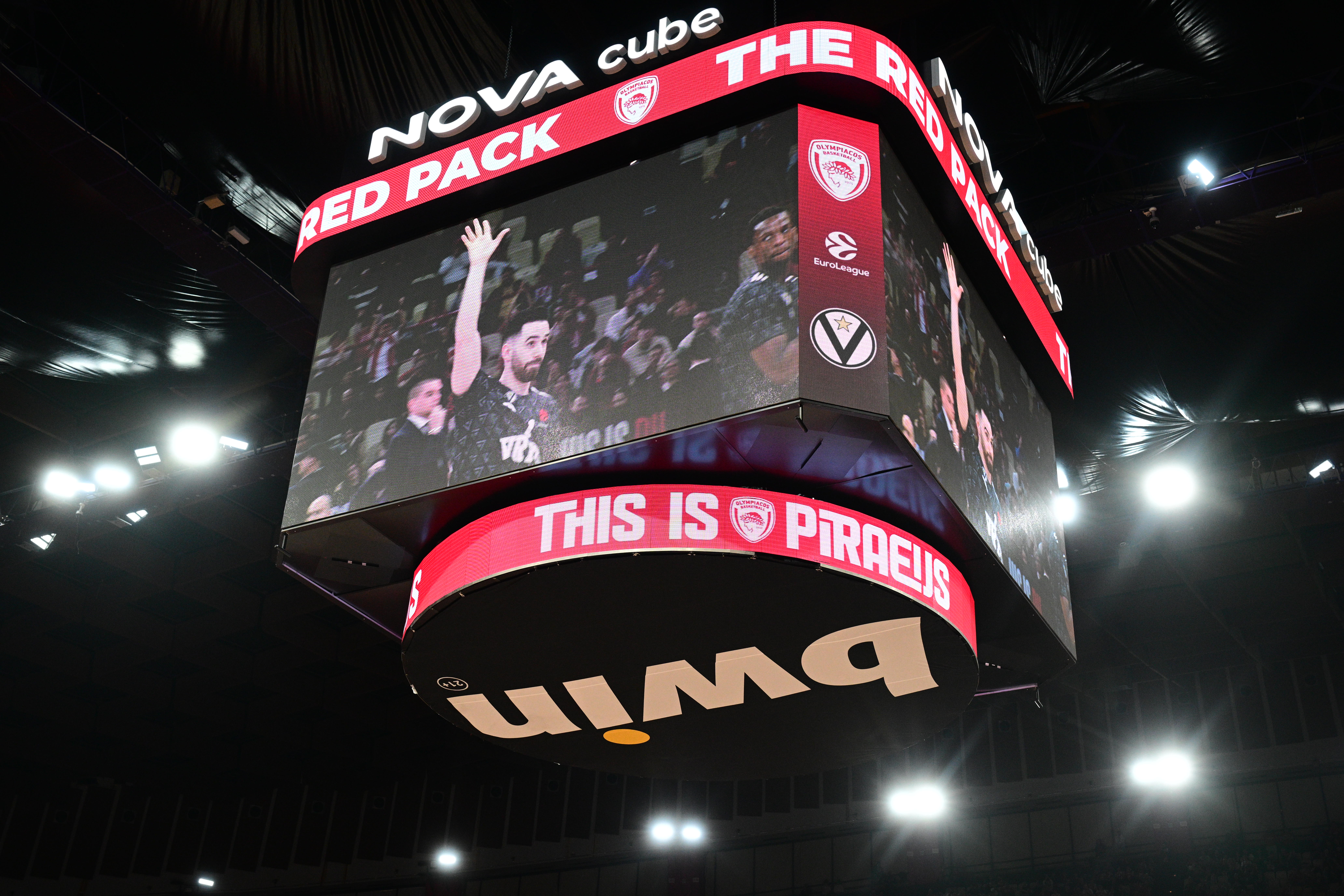 EUROLEAGUE 2025-2026 / ΟΛΥΜΠΙΑΚΟΣ - ΒΙΡΤΟΥΣ ΜΠΟΛΟΝΙΑ.(KLODIAN LATO / EUROKINISSI)