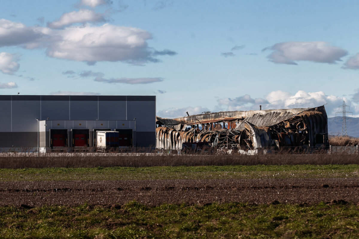 Το εργοστάσιο της Βιολάντα μετά την έκρηξη