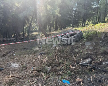 Το σημείο όπου βρέθηκε η σορός στη Χαλκιδική