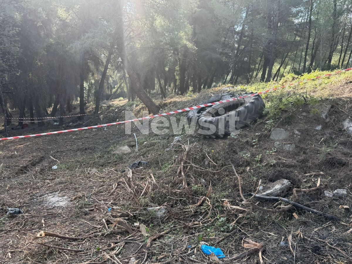 Το σημείο όπου βρέθηκε η σορός στη Χαλκιδική