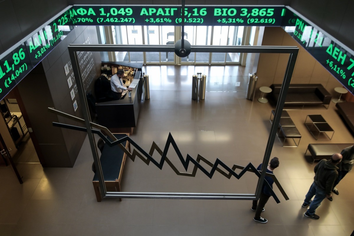Στιγμιότυπο από το Χρηματιστήριο της Αθήνας