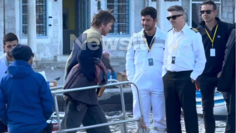 Ο Μπραντ Πιτ στην Ύδρα