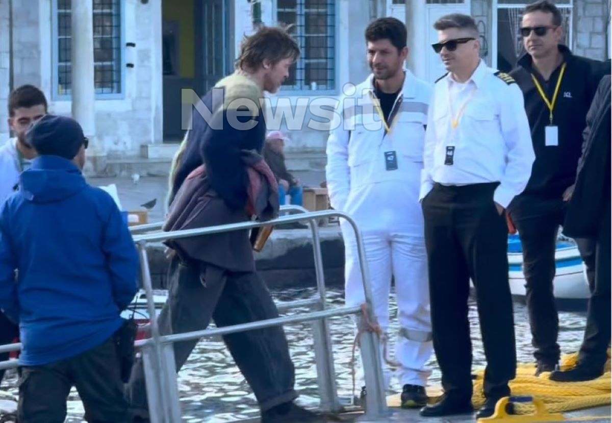 Ο Μπραντ Πιτ στην Ύδρα