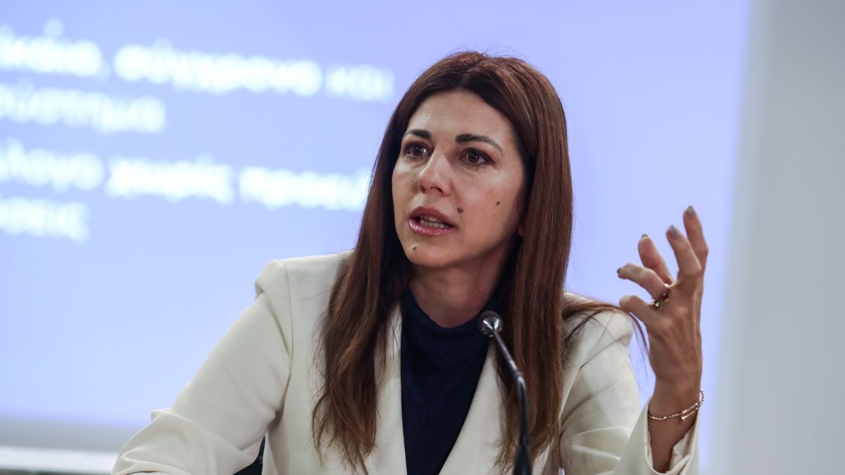 Η υπουργός Παιδείας Σοφία Ζαχαράκη