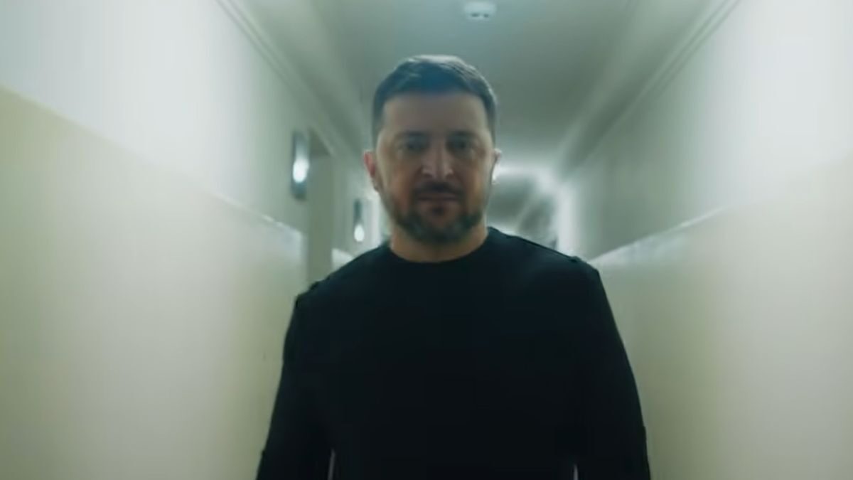 Ο Ζελένκσι στο καταφύγιο του προεδρικού Μεγάρου