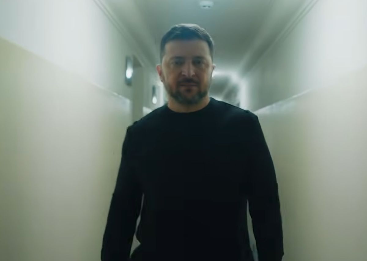 Ο Ζελένκσι στο καταφύγιο του προεδρικού Μεγάρου