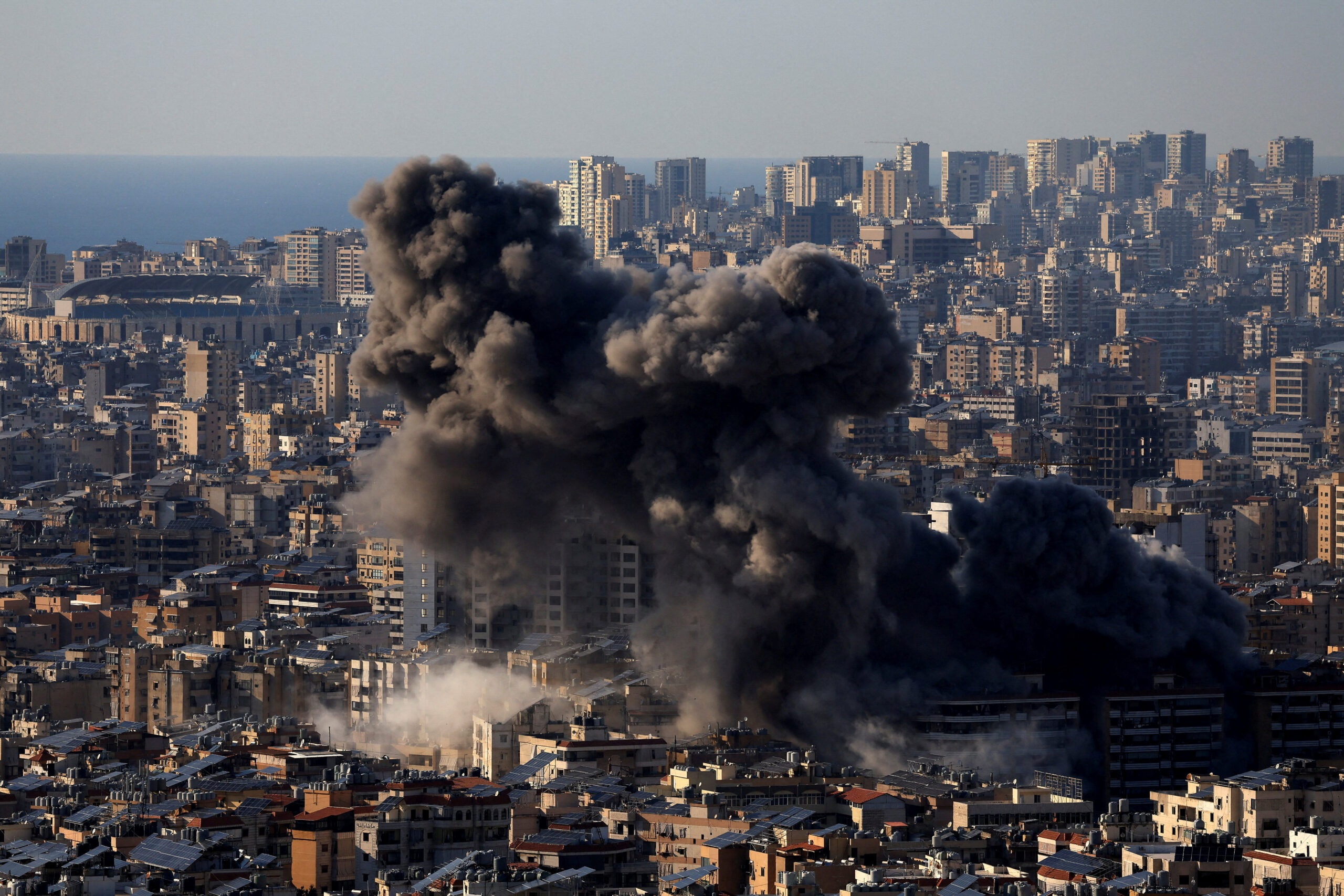 FILE PHOTO: Smoke billows after an Israeli strike on Beirut’s southern suburbs FILE PHOTO: Smoke rises after an Israeli strike on Beirut's southern suburbs, following an escalation between Hezbollah and Israel amid the U.S.-Israeli conflict with Iran, Lebanon, March 10, 2026. REUTERS/Mohamed Azakir/File Photo