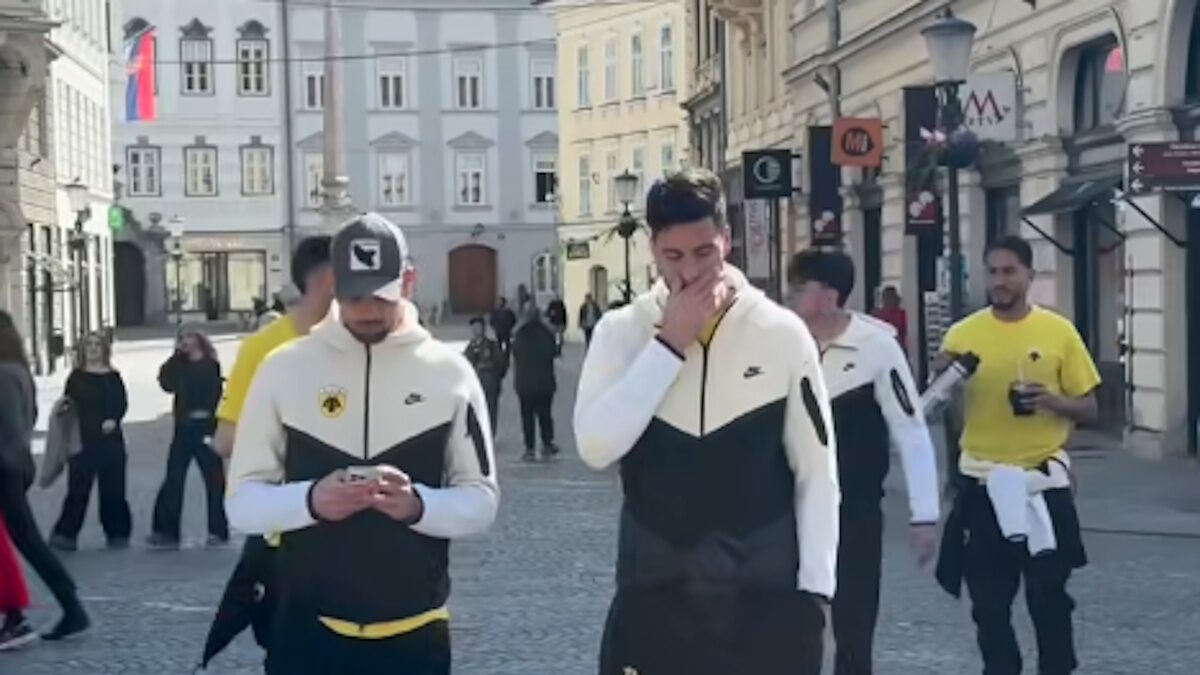 Τσέλιε – ΑΕΚ: Βόλτα των «κιτρινόμαυρων» στη Λιουμπλιάνα πριν τη «μάχη» τους στο Conference League