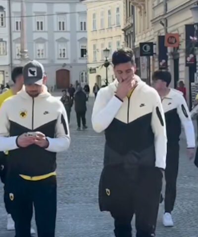 Τσέλιε – ΑΕΚ: Βόλτα των «κιτρινόμαυρων» στη Λιουμπλιάνα πριν τη «μάχη» τους στο Conference League