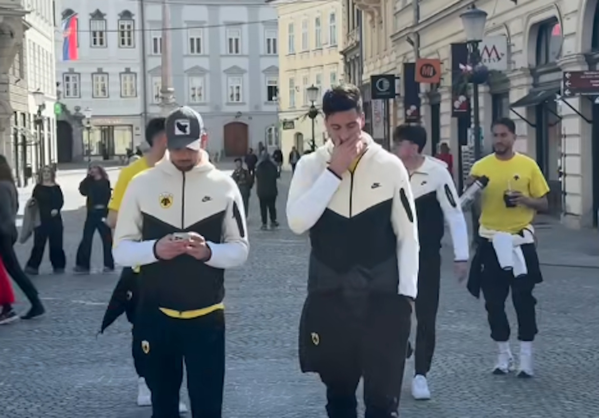 Τσέλιε – ΑΕΚ: Βόλτα των «κιτρινόμαυρων» στη Λιουμπλιάνα πριν τη «μάχη» τους στο Conference League