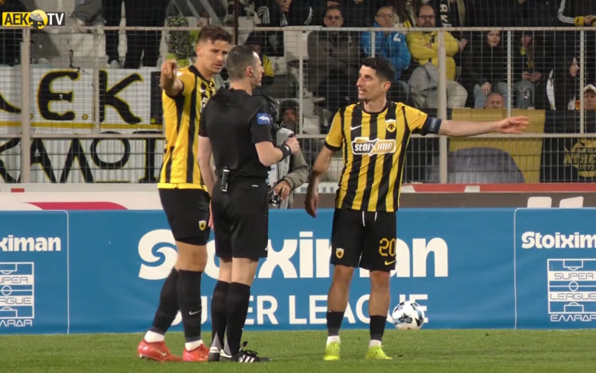 ΑΕΚ: Η παρακάμερα με το κιτρινόμαυρο Πανθεσσαλικό, τις διαμαρτυρίες προς τον διαιτητή και την γκολάρα του Ρέλβας