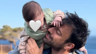 Ο Αντρέας Γεωργίου με την κόρη του