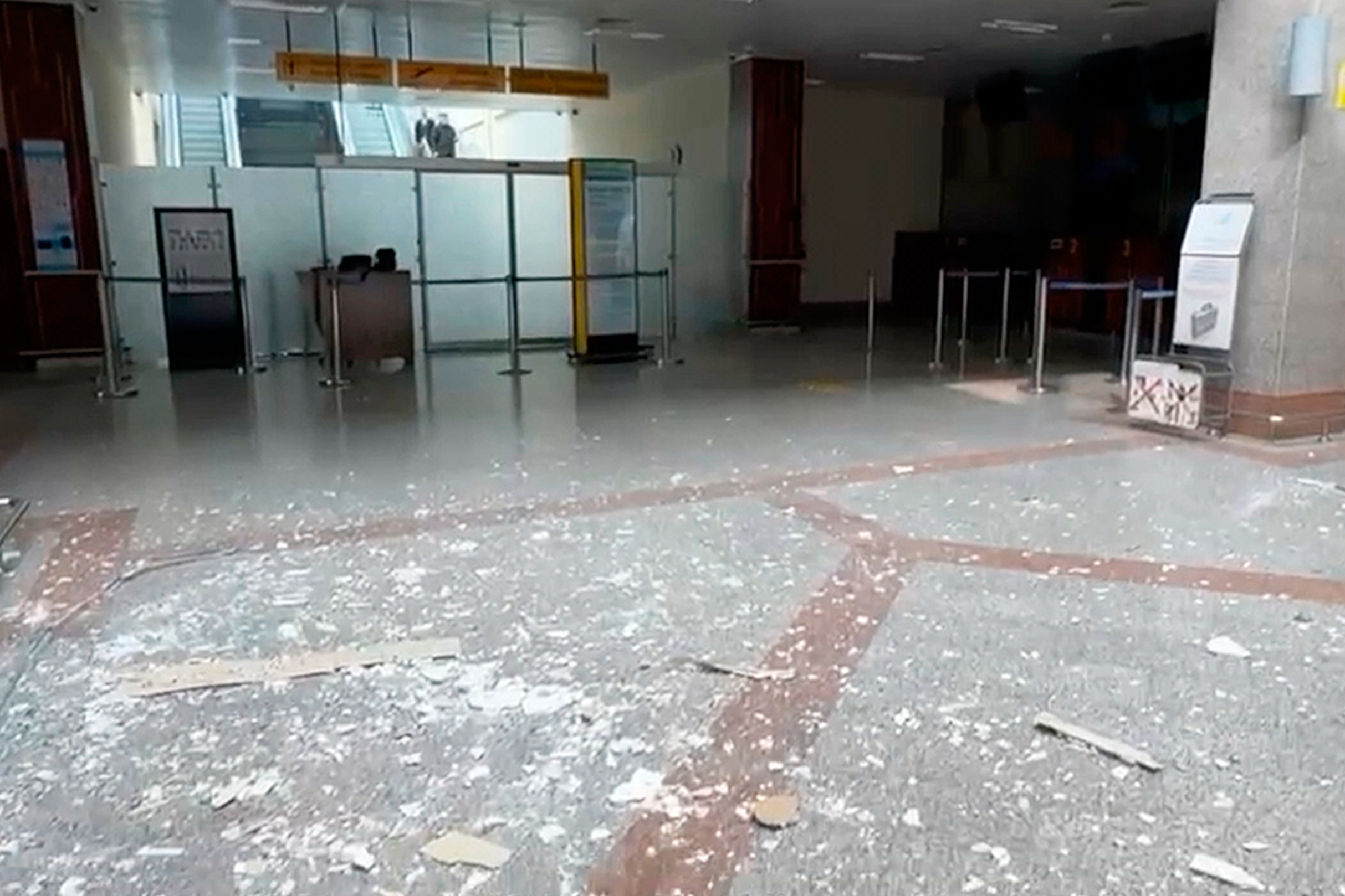 Azerbaijan Iran This image taken from a video shows damages at the Nakhchivan International Airport following what Azerbaijan's Foreign Ministry said was a drone attack carried out by Iran on its exclave of Nakhchivan, Azerbaijan, Thursday, March 5, 2026. (AP Photo)