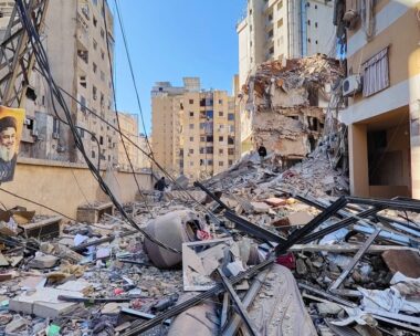 Χαλάσματα στη Βηρυτό από τους ισραηλινούς βομβαρδισμούς