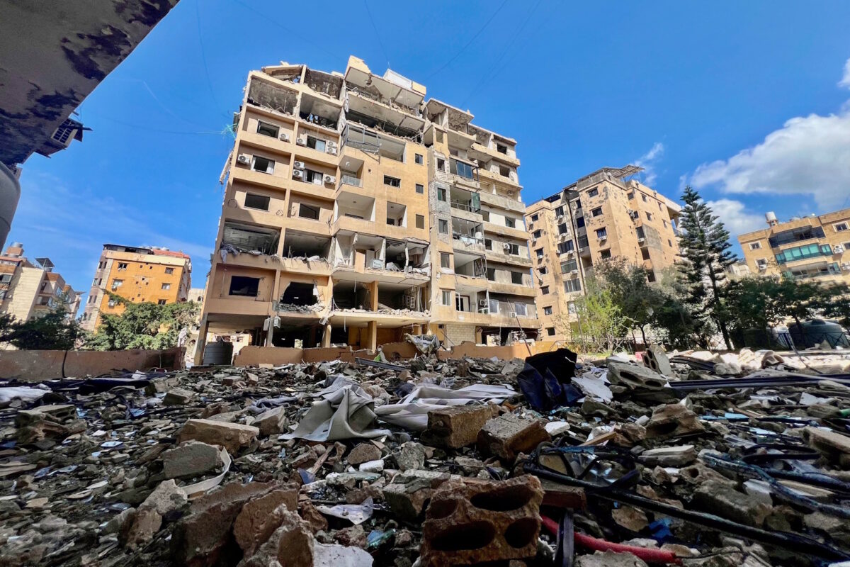 Το μέγεθος της καταστροφής από ισραηλινό πλήγμα στη Βηρυτό