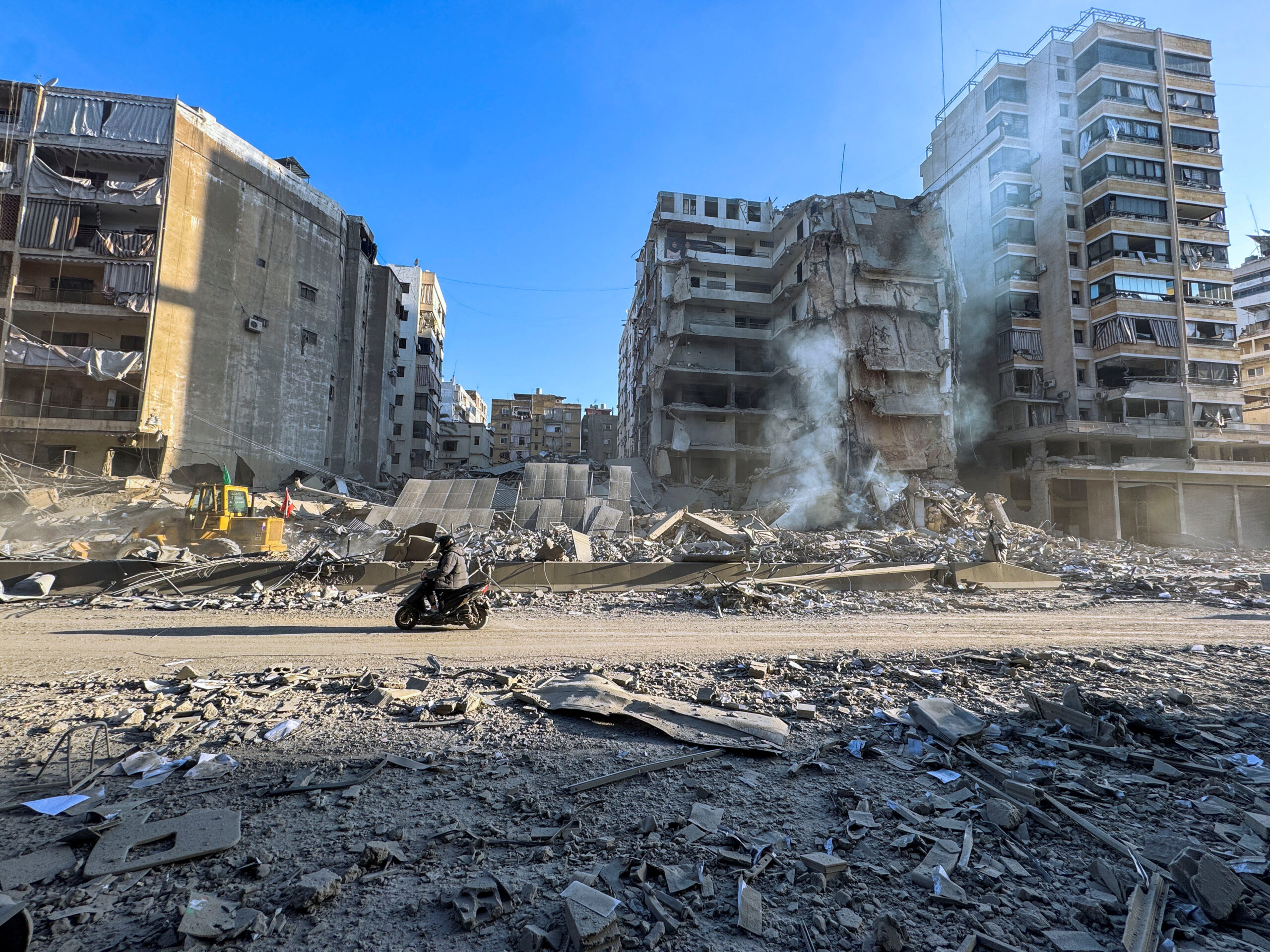 A view of a damaged building after an Israeli strike, following renewed hostilities between Hezbollah and Israel amid the U.S.-Israeli conflict with Iran A view of a damaged building after an Israeli strike, following renewed hostilities between Hezbollah and Israel amid the U.S.-Israeli conflict with Iran, in Beirut, Lebanon, March 6, 2026. Picture taken with a mobile phone. REUTERS/Stringer