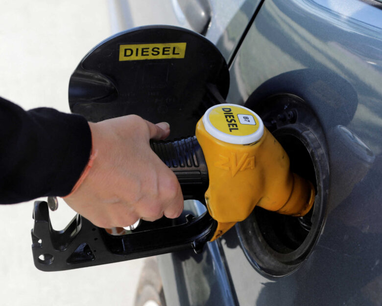 Αντλία diesel σε πρατήριο καυσίμων