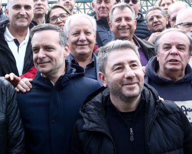 Ο Νίκος Ανδρουλάκης και ο Χάρης Δούκας