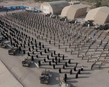 Μέλη του Σώματος των Φρουρών της Ισλαμικής Επανάστασης (IRGC) σε άσκηση στο νότιο Ιράν