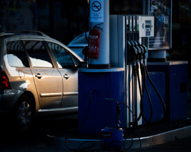 Αντλίες καυσίμων σε πρατήριο στη Βουδαπέστη