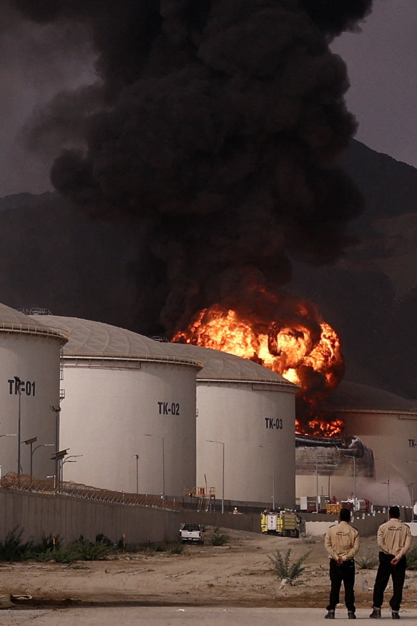 Smoke rises in the Fujairah oil industry zone amid the U.S.-Israel conflict with Iran Fire and smoke rise in the Fujairah oil industry zone, caused by debris after interception of a drone by air defenses, according to the Fujairah media office, amid the U.S.-Israel conflict with Iran, in Fujairah, United Arab Emirates, March 4, 2026. REUTERS/Amr Alfiky