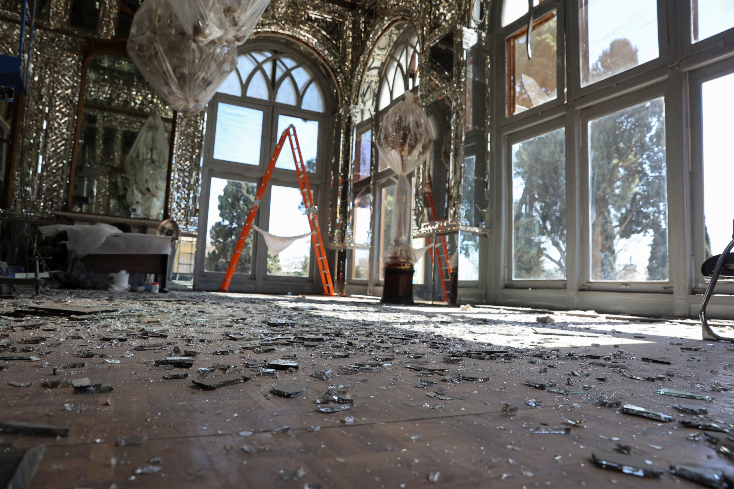 Debris at the historical monument Golestan Palace after it was damaged in an Israeli and U.S. strike, in Tehran Debris at the historical monument Golestan Palace after it was damaged in an Israeli and U.S. strike, amid the U.S.-Israeli conflict with Iran, in Tehran, Iran, March 3, 2026. Majid Asgaripour/WANA (West Asia News Agency) via REUTERS ATTENTION EDITORS - THIS PICTURE WAS PROVIDED BY A THIRD PARTY.