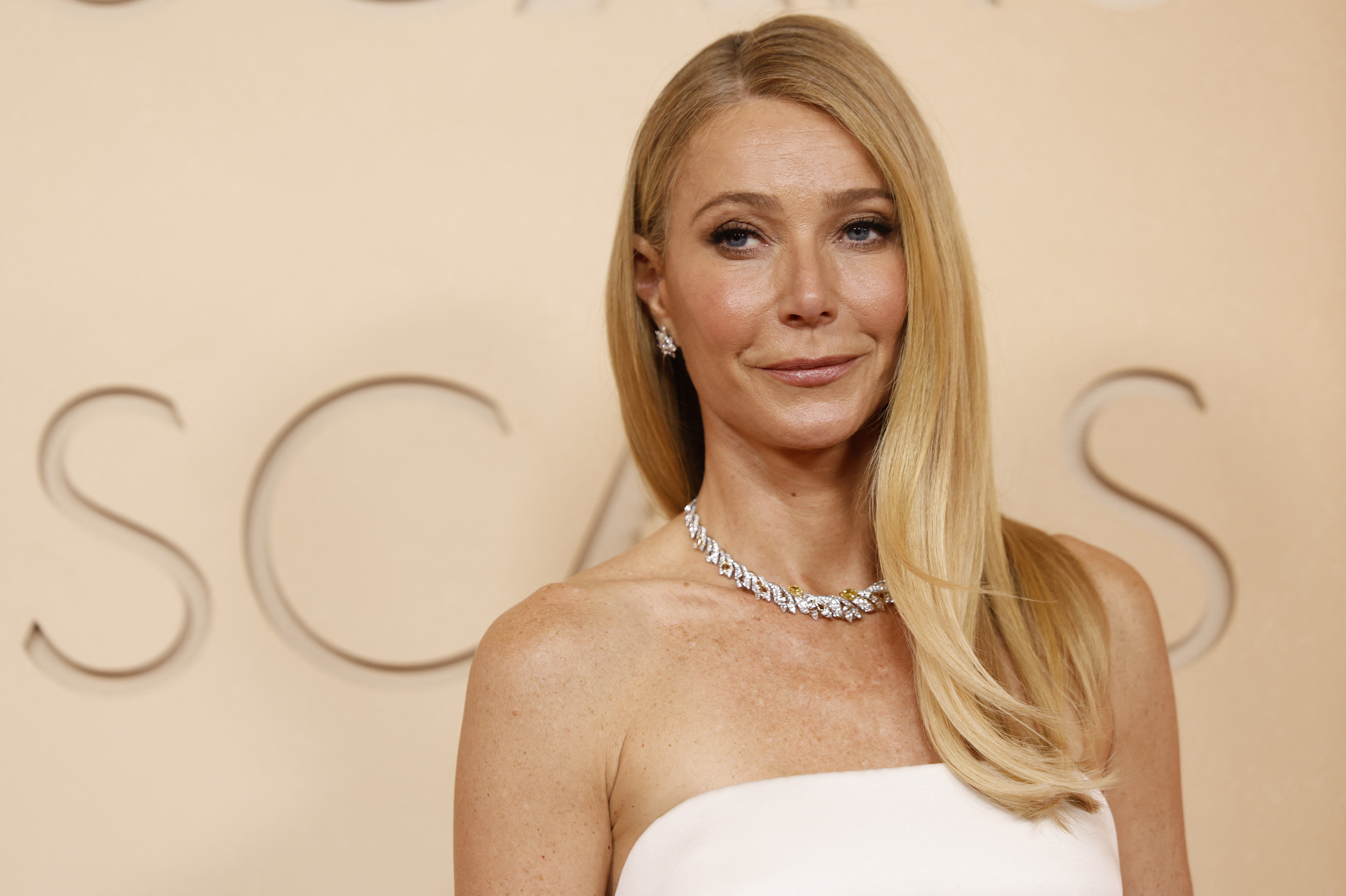 Gwyneth Paltrow poses on the red carpet during the Oscars arrivals at the 98th Academy Awards in Hollywood, Los Angeles, California, U.S., March 15, 2026. REUTERS
