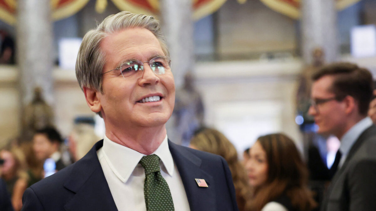 U.S. Secretary of the Treasury Scott Bessent arrives for U.S. President Donald Trump's State of the Union address to a joint session of Congress at the U.S. Capitol in Washington, D.C., U.S., February 24, 2026. REUTERS/Kylie Cooper