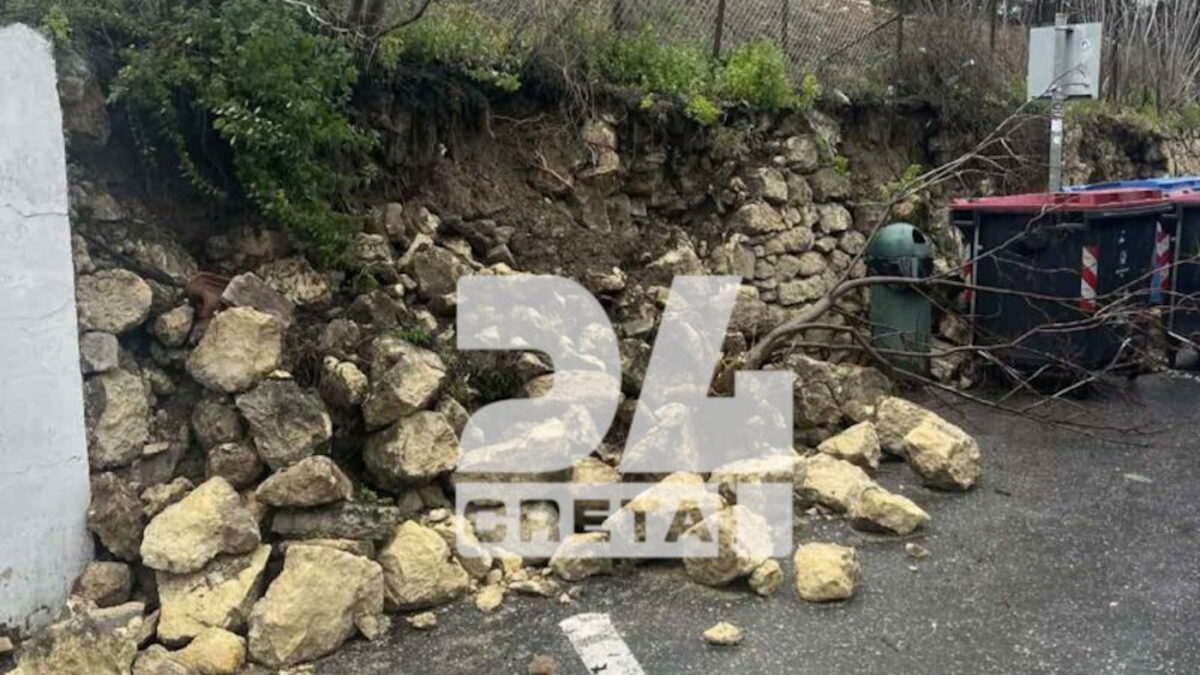 Κατολίσθηση στο Ηράκλειο