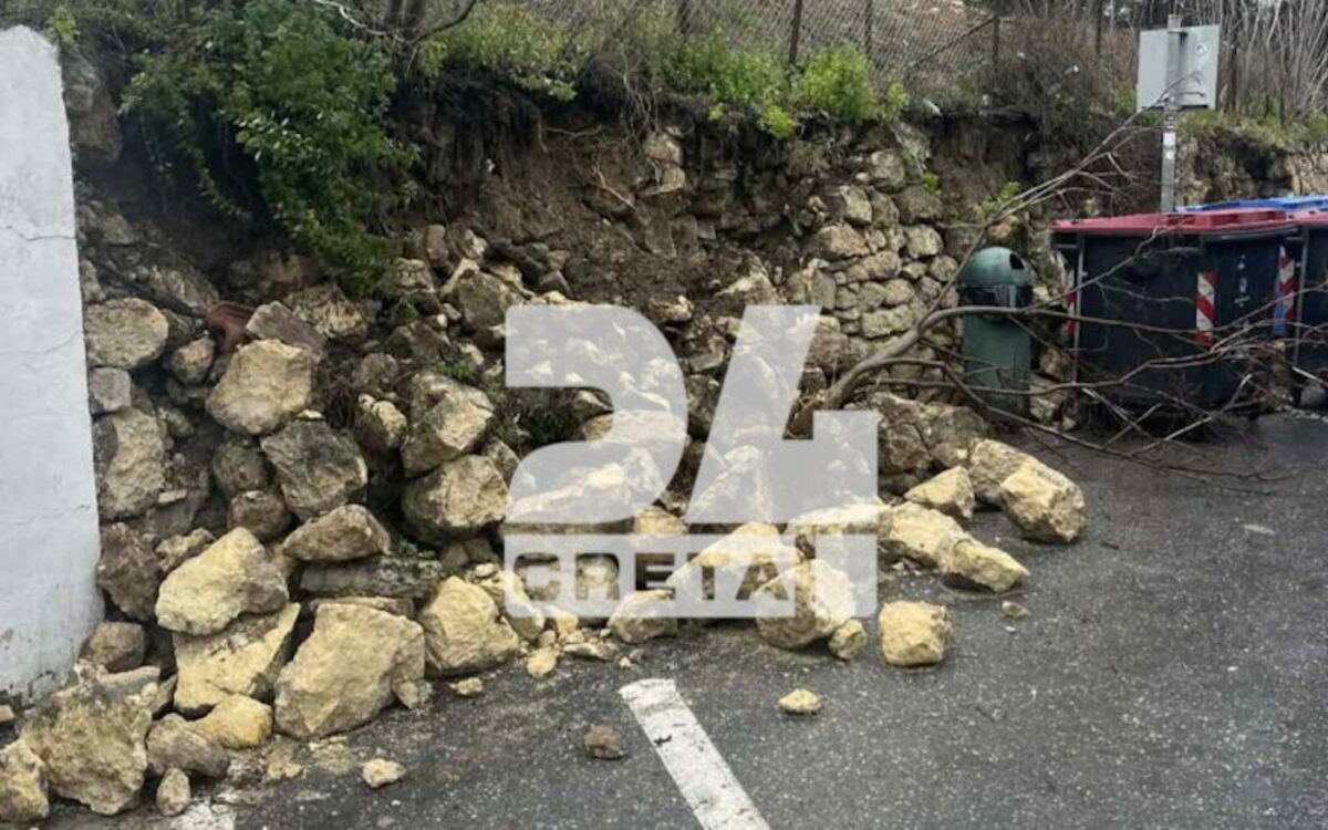 Κατολίσθηση στο Ηράκλειο