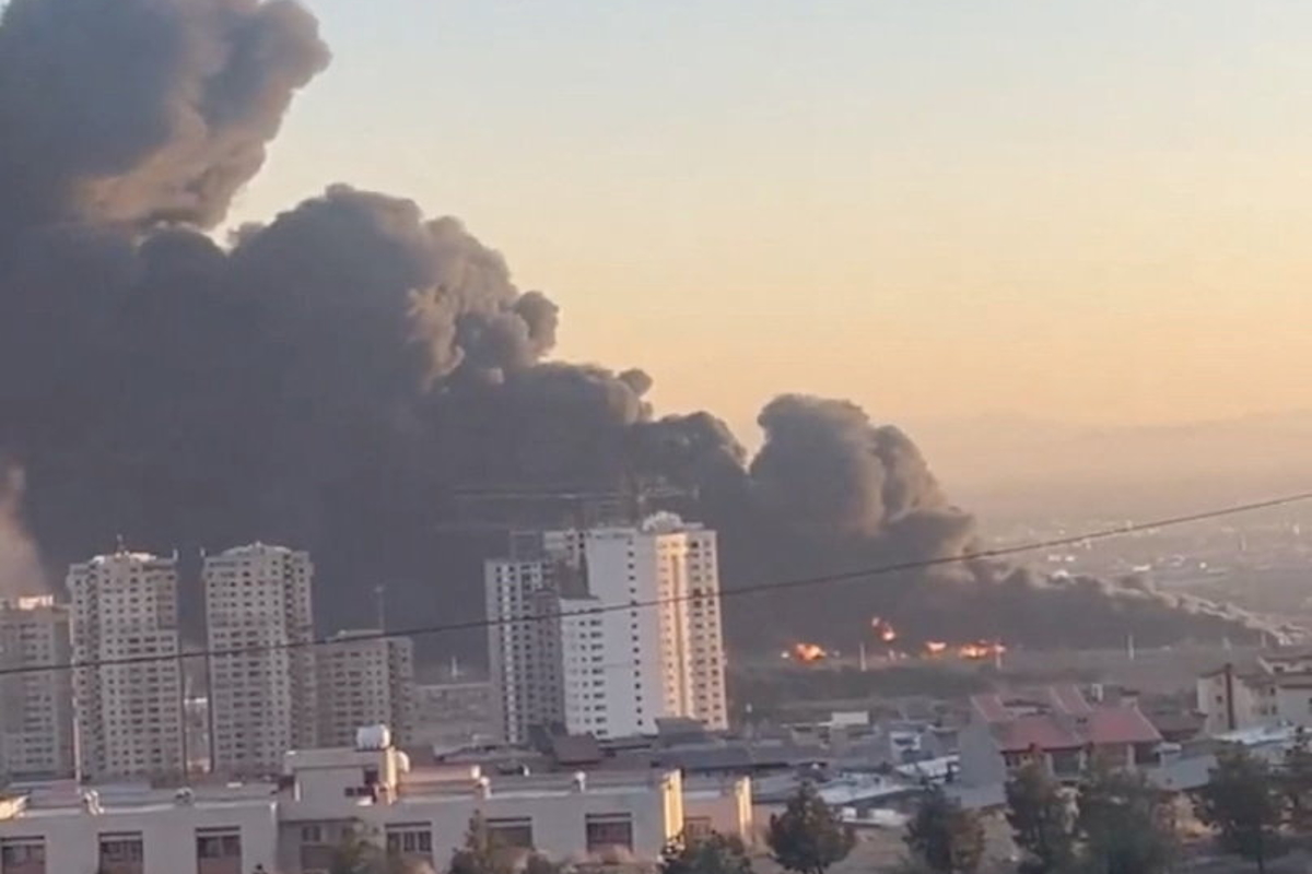 U.S.-Israeli conflict with Iran, in Tehran Smoke rises following reported airstrikes in Tehran, Iran, in this screen grab obtained from a social media video released March 3, 2026. Social Media/via REUTERS THIS IMAGE HAS BEEN SUPPLIED BY A THIRD PARTY. MANDATORY CREDIT. NO RESALES. NO ARCHIVES. NEWS USE ONLY. VERIFICATION Buildings, road layout, and pavilion matched satellite imagery Exact time could not be verified but no older version of the video was found posted online before March 3 Israeli military in a telegram post on March 3 said they are conducting strikes in Tehran Iranian news agency ISNA reported that fire broke out in western Tehran after airstrikes on March 3