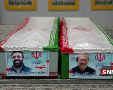 Τα φέρετρα του Αλί Λαριτζανί και του γιου του