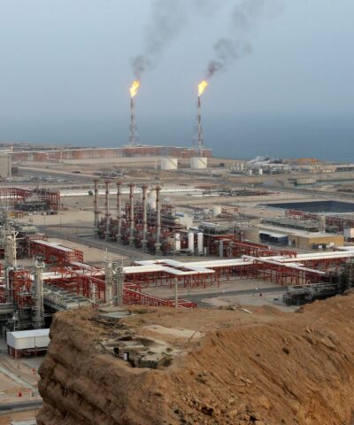 Το διυλιστήριο φυσικού αερίου στην Asaluyeh του Ιράν