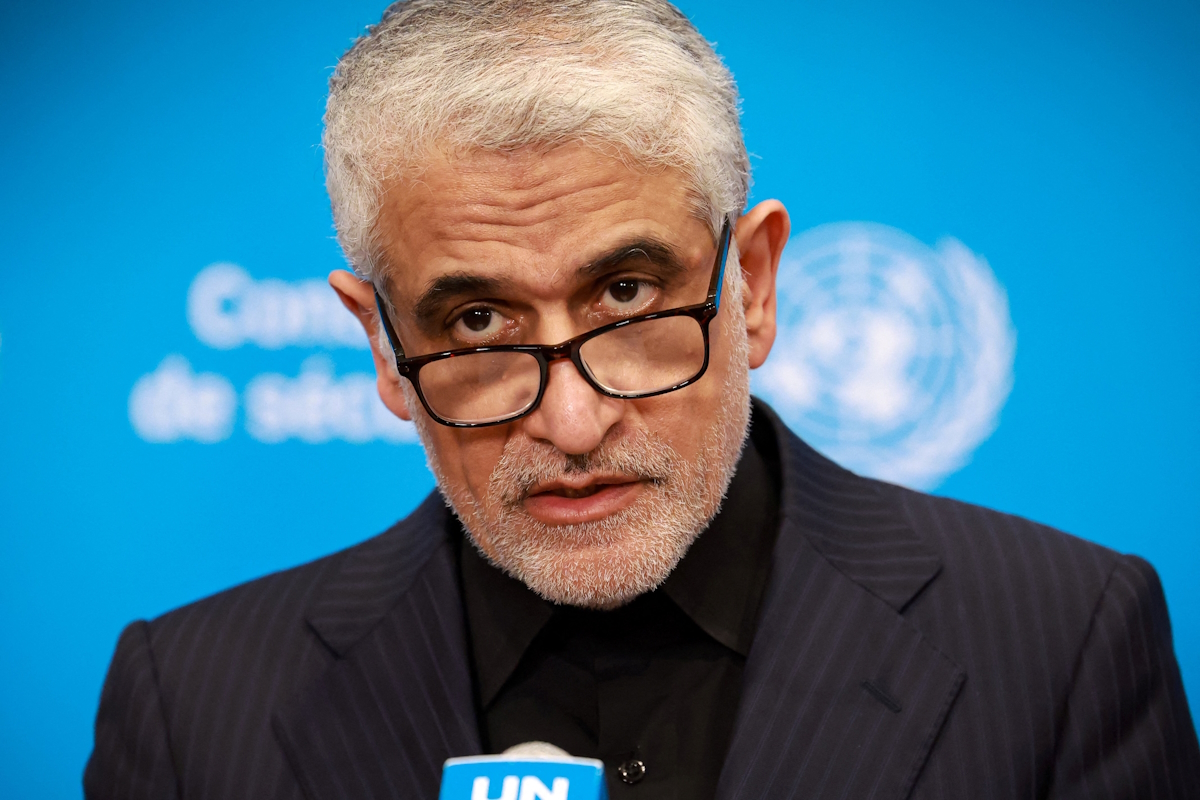 iran-iaravani-11032026 Ο πρέσβης του Ιράν στα Ηνωμένα Έθνη, Amir-Saeid Iravani REUTERS / Φωτογραφία Brendan McDermid