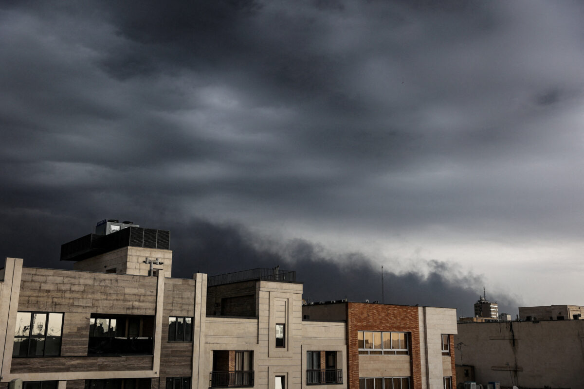 Smoke continues to rise after a reported strike on fuel tanks in an oil refinery, amid the U.S.-Israeli conflict with Iran, in Tehran, Iran, March 8, 2026. Majid Asgaripour/WANA (West Asia News Agency) via REUTERS ATTENTION EDITORS - THIS PICTURE WAS PROVIDED BY A THIRD PARTY REFILE - ADDING INFORMATION "CONTINUES TO RISE AFTER A REPORTED STRIKE ON FUEL TANKS IN AN OIL REFINERY".