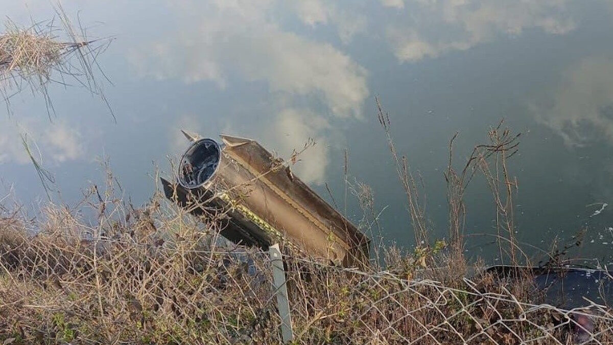 Συντρίμμια συστήματος αεροπορικής άμυνας του ΝΑΤΟ μετά την αναχαίτιση ιρανικού πυραύλου στη νότια Τουρκία