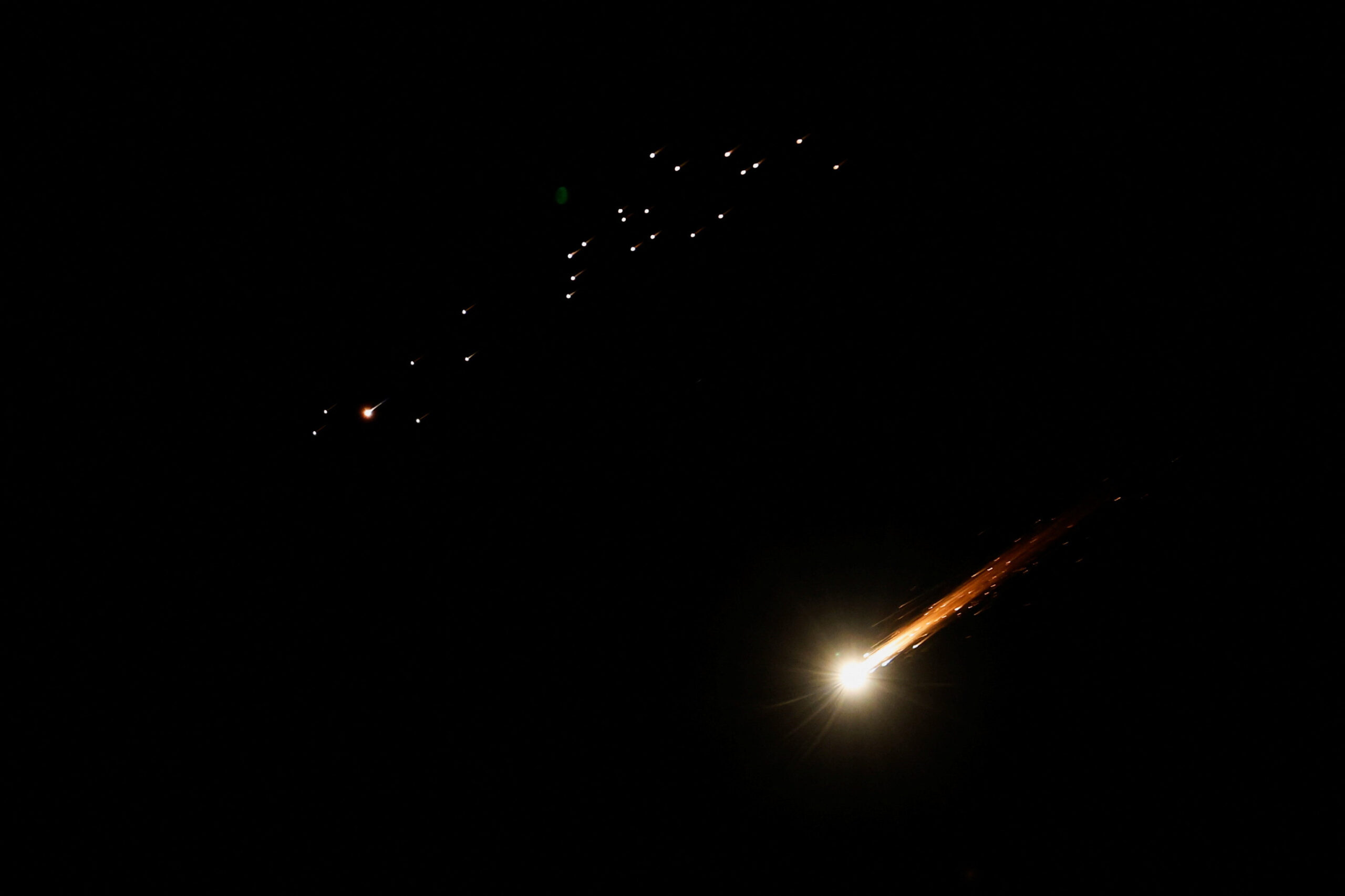 Iranian missiles fly towards Israel, as seen from Hebron Iranian missiles fly towards Israel, amid the U.S.-Israeli conflict with Iran, as seen from Hebron, in the Israeli-occupied West Bank, March 9, 2026. REUTERS/Mussa Qawasma