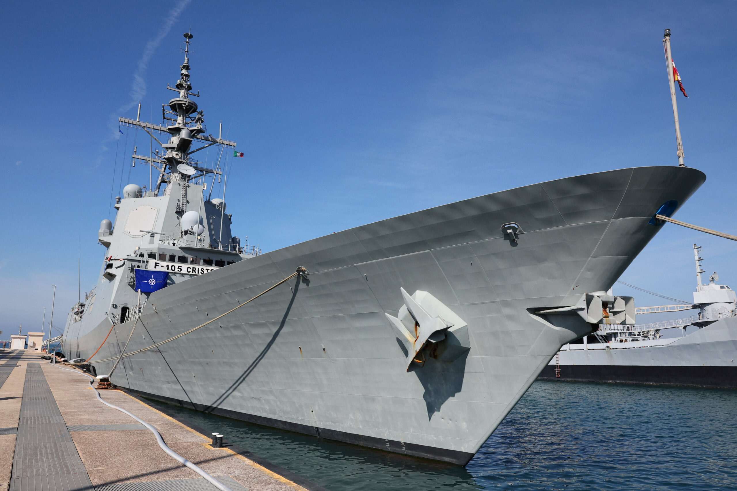 Spain to send frigate to Cyprus, Defence Ministry says Spanish frigate Christopher Columbus F-105, which the Spanish Defence ministry says will be sent to Cyprus to join France's Charles de Gaulle aircraft carrier and other Greek navy ships, amid the U.S.-Israeli conflict with Iran, is docked in an unknown location in this handout image released on March 5, 2026. Spanish Defence Ministry/Handout via REUTERS THIS IMAGE HAS BEEN SUPPLIED BY A THIRD PARTY. NO RESALES. NO ARCHIVES