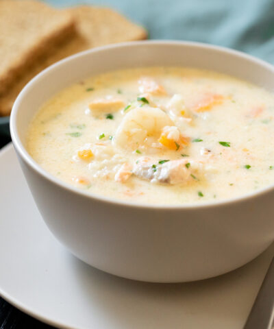 Σούπα γαρίδας με κριθαράκι